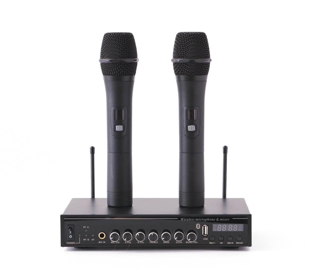 HiFine T-800 Microphones with Mixer and Echo Function (Pair)